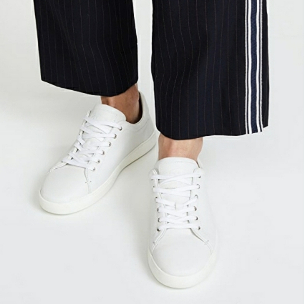 RAG & BONE KENT LACE-UP LEATHER SNEAKER WHITE NIB HIGH QUALITY BASICS TENNIS
